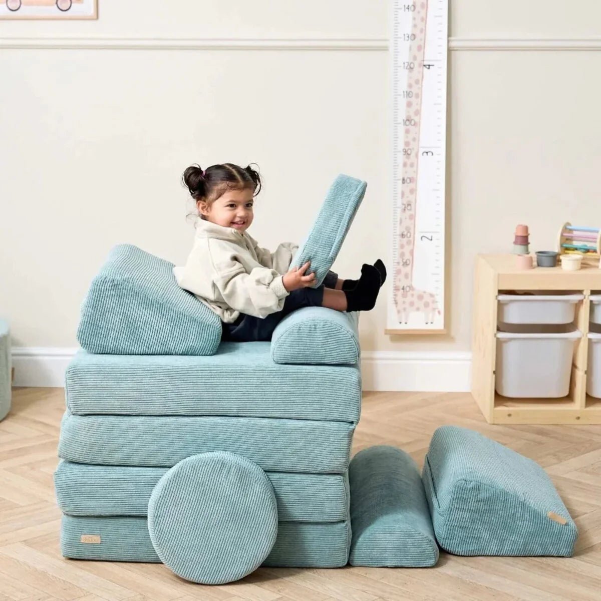 Tutti Bambini Playrama Montessori Kids Play Sofa - Ocean Stone | Luxury Home Accessories | Heulog Glow