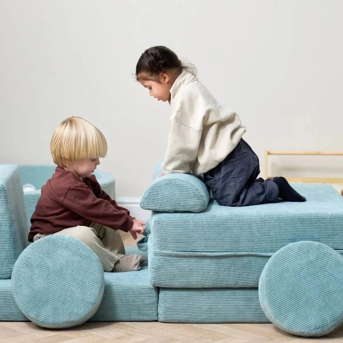 Tutti Bambini Playrama Montessori Kids Play Sofa - Ocean Stone | Luxury Home Accessories | Heulog Glow