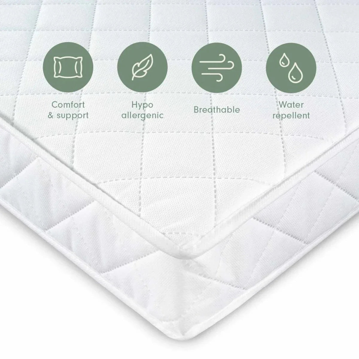 Tutti Bambini Pocket Sprung Cot Bed Mattress 70x140cm | Luxury Home Accessories | Heulog Glow