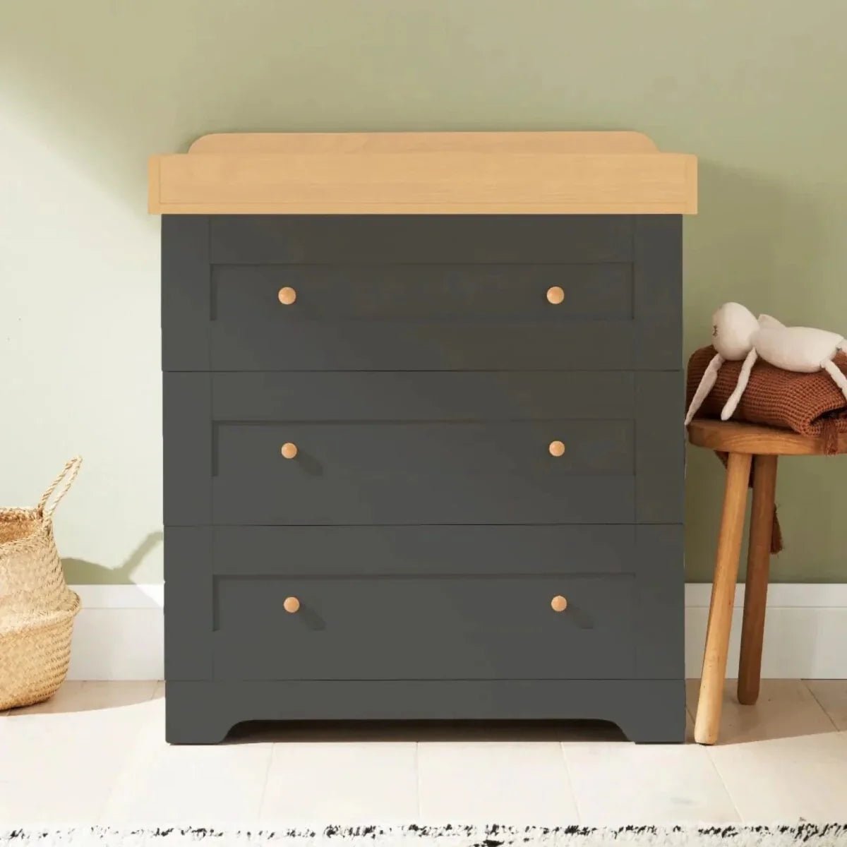 Tutti Bambini Rio 3 pcs Room Set - Dove Grey/Honey Oak | Luxury Home Accessories | Heulog Glow