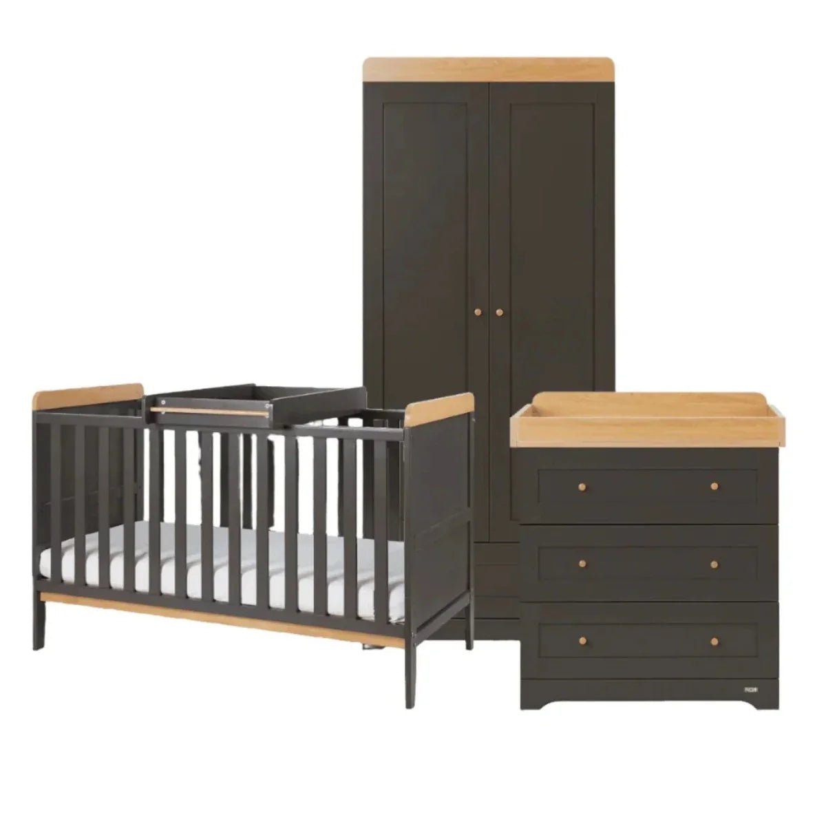 Tutti Bambini Rio 3 pcs Room Set - Dove Grey/Honey Oak | Luxury Home Accessories | Heulog Glow