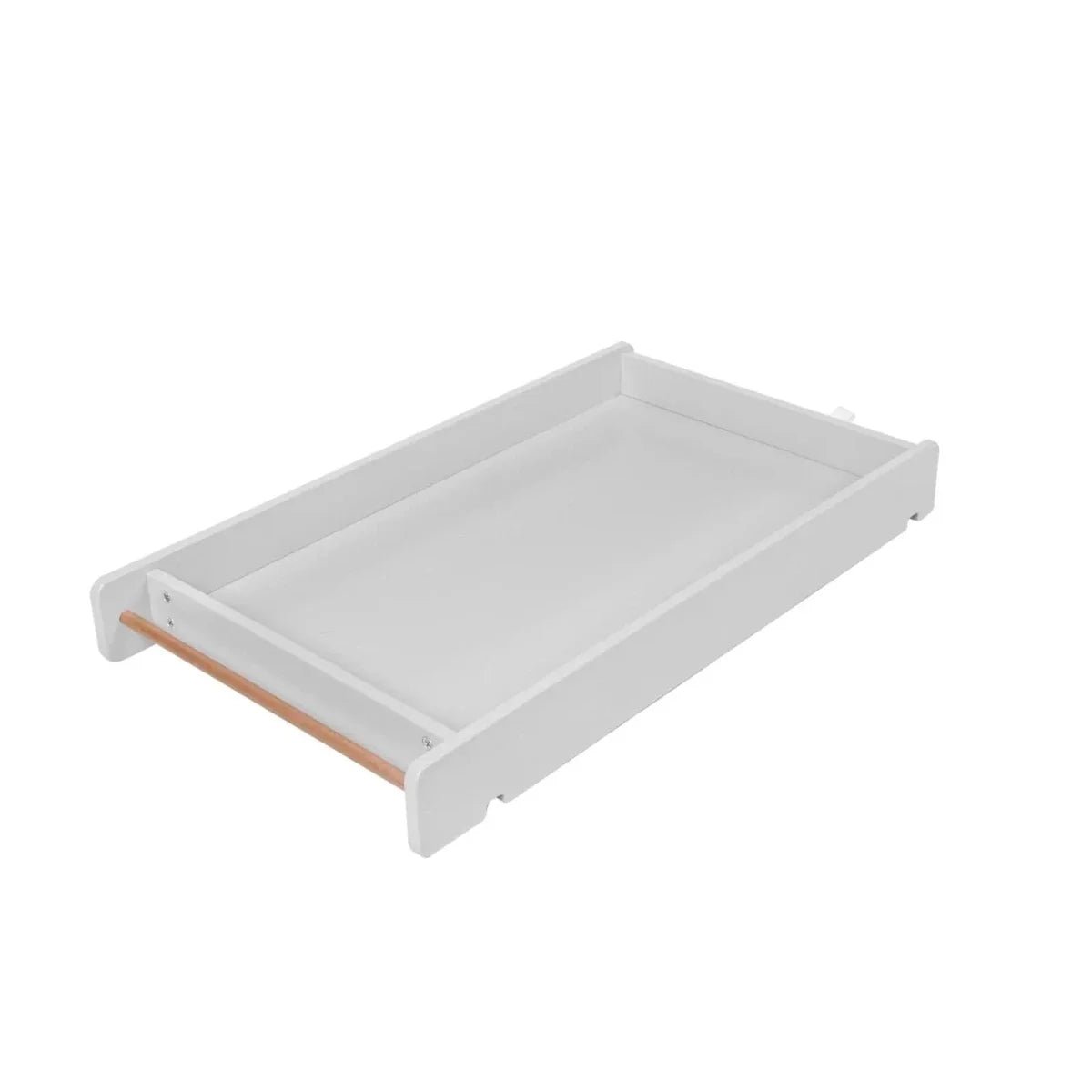 Tutti Bambini Rio Cot Bed with Cot Top Changer & Mattress - Dove Grey/Honey Oak | Luxury Home Accessories | Heulog Glow
