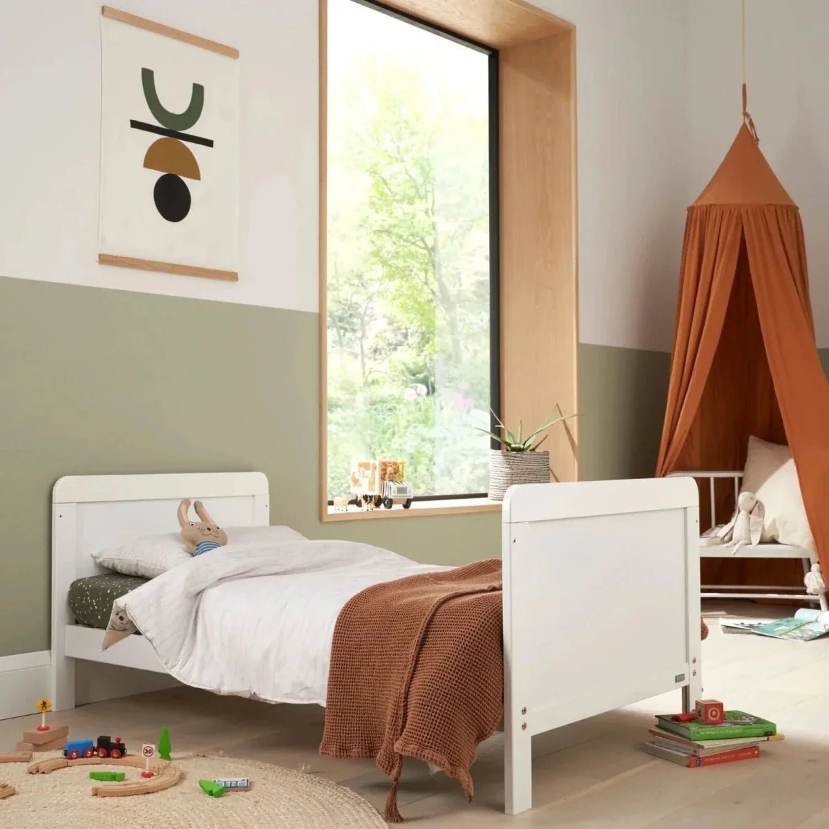 Tutti Bambini Rio Cot Bed with Cot Top Changer & Mattress - White | Luxury Home Accessories | Heulog Glow