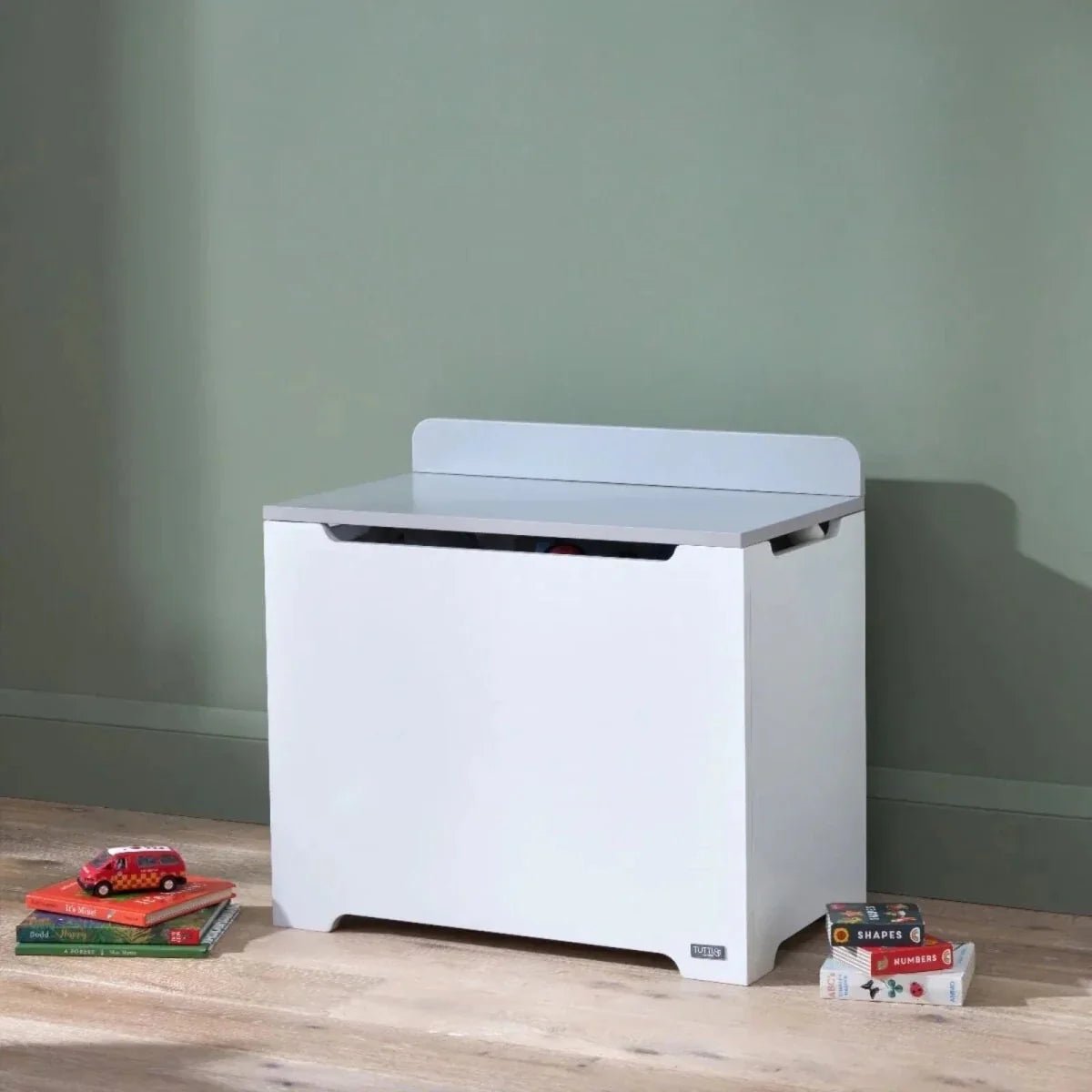 Tutti Bambini Rio Toy Box - White/Dove Grey | Luxury Home Accessories | Heulog Glow