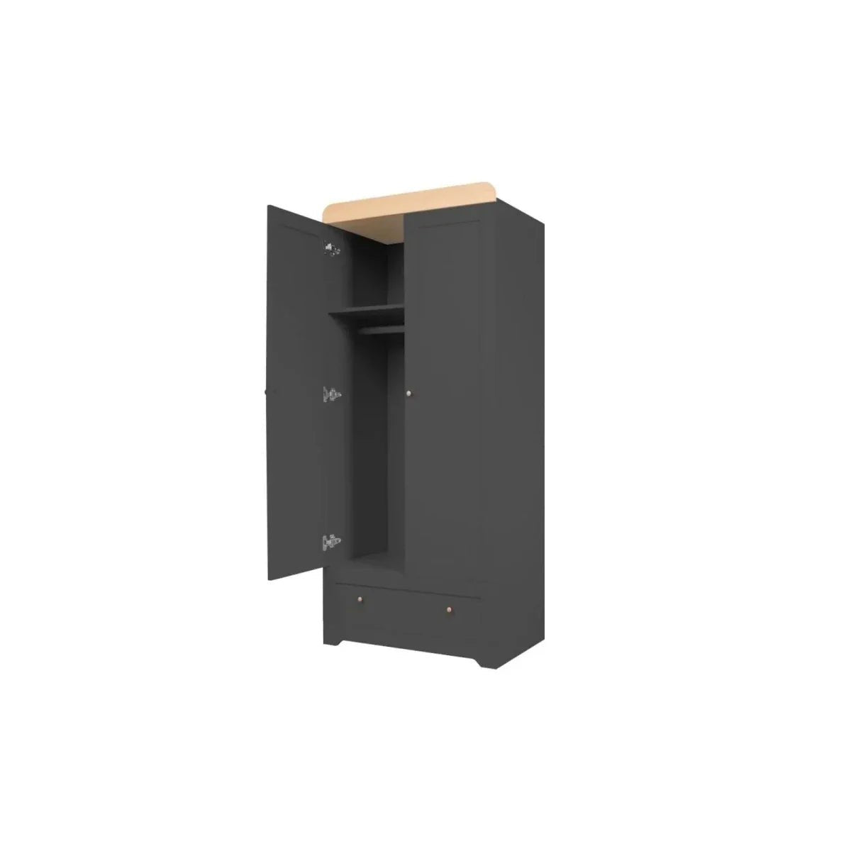 Tutti Bambini Rio Wardrobe - Slate/Honey Oak | Luxury Home Accessories | Heulog Glow