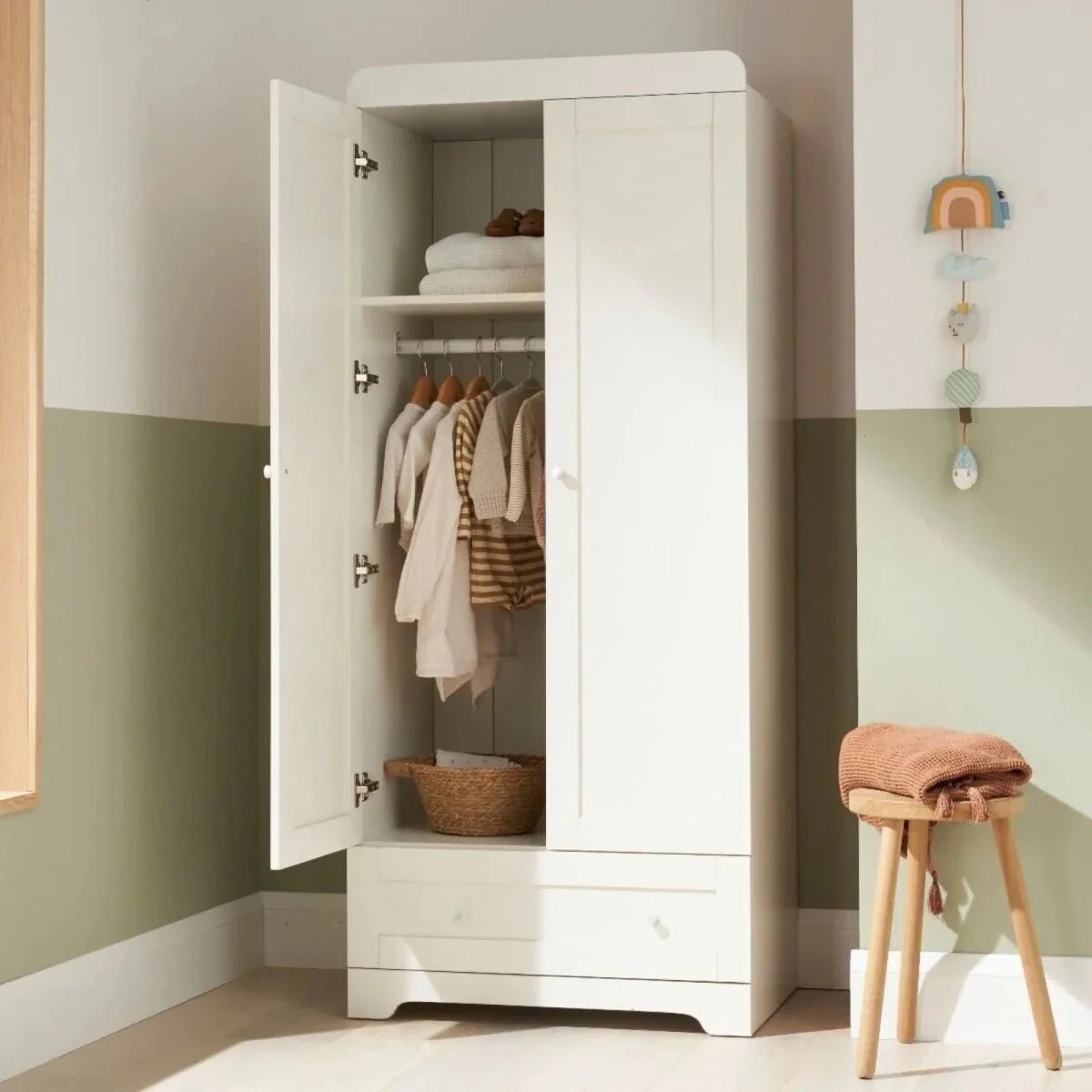 Tutti Bambini Rio Wardrobe - White | Luxury Home Accessories | Heulog Glow