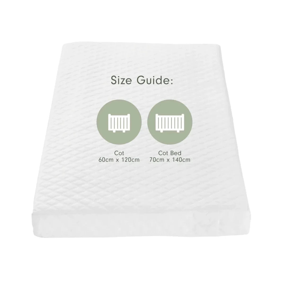 Tutti Bambini Sprung Cot Bed Mattress 70x140cm | Luxury Home Accessories | Heulog Glow