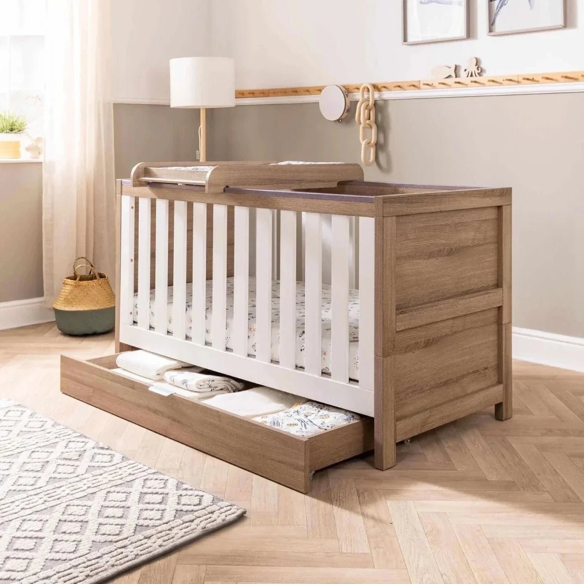 Tutti Bambini Universal Underbed Drawer - White | Luxury Home Accessories | Heulog Glow