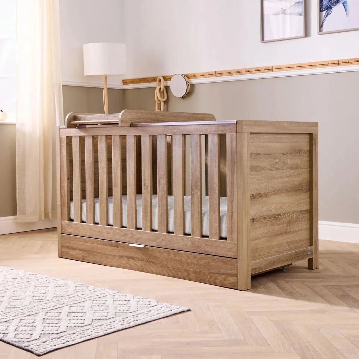 Tutti Bambini Universal Underbed Drawer - White | Luxury Home Accessories | Heulog Glow