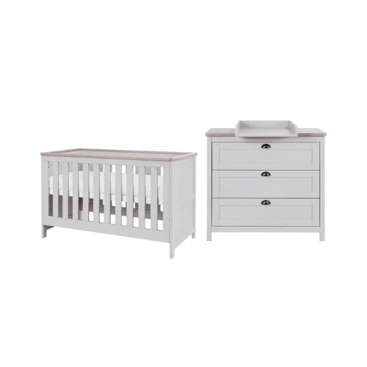 Tutti Bambini Verona 2 pcs Room Set - Dove Grey/Oak | Luxury Home Accessories | Heulog Glow