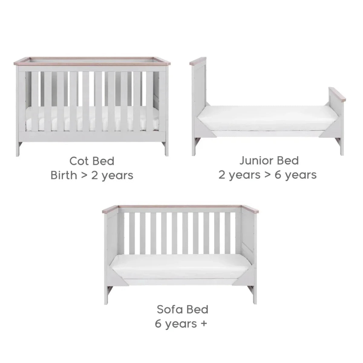 Tutti Bambini Verona 2 pcs Room Set - Dove Grey/Oak | Luxury Home Accessories | Heulog Glow