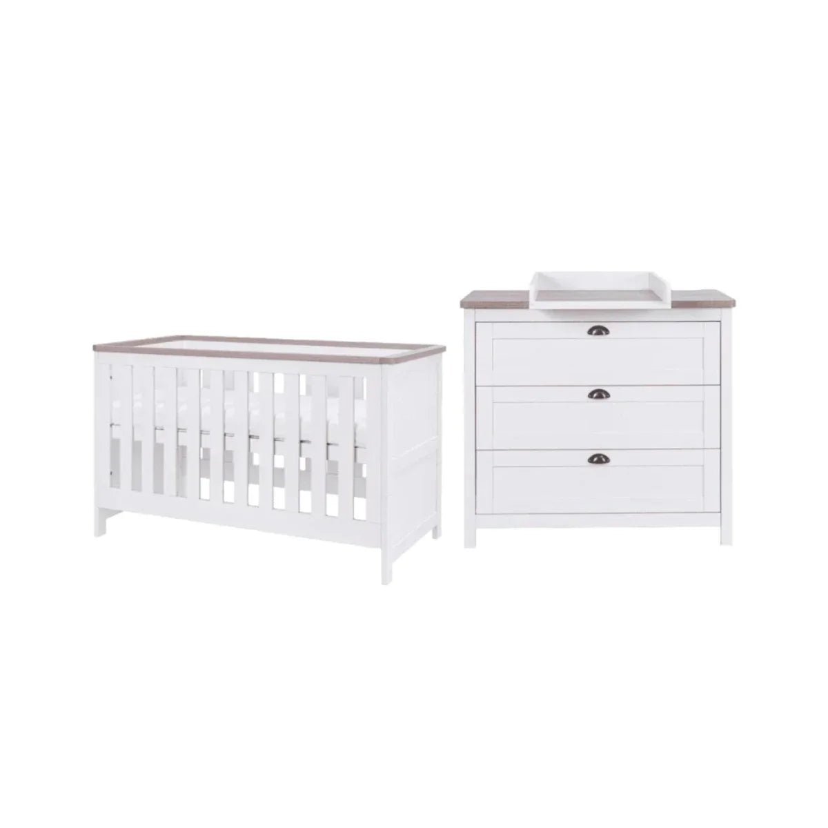 Tutti Bambini Verona 2 pcs Room Set - White/Oak | Luxury Home Accessories | Heulog Glow