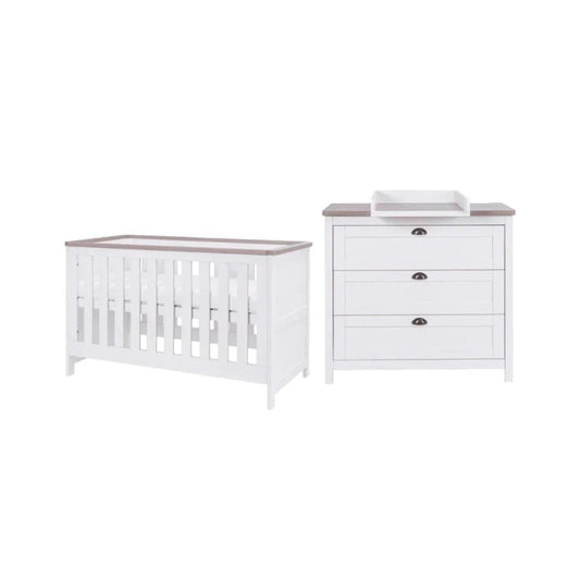 Tutti Bambini Verona 2 pcs Room Set - White/Oak | Luxury Home Accessories | Heulog Glow