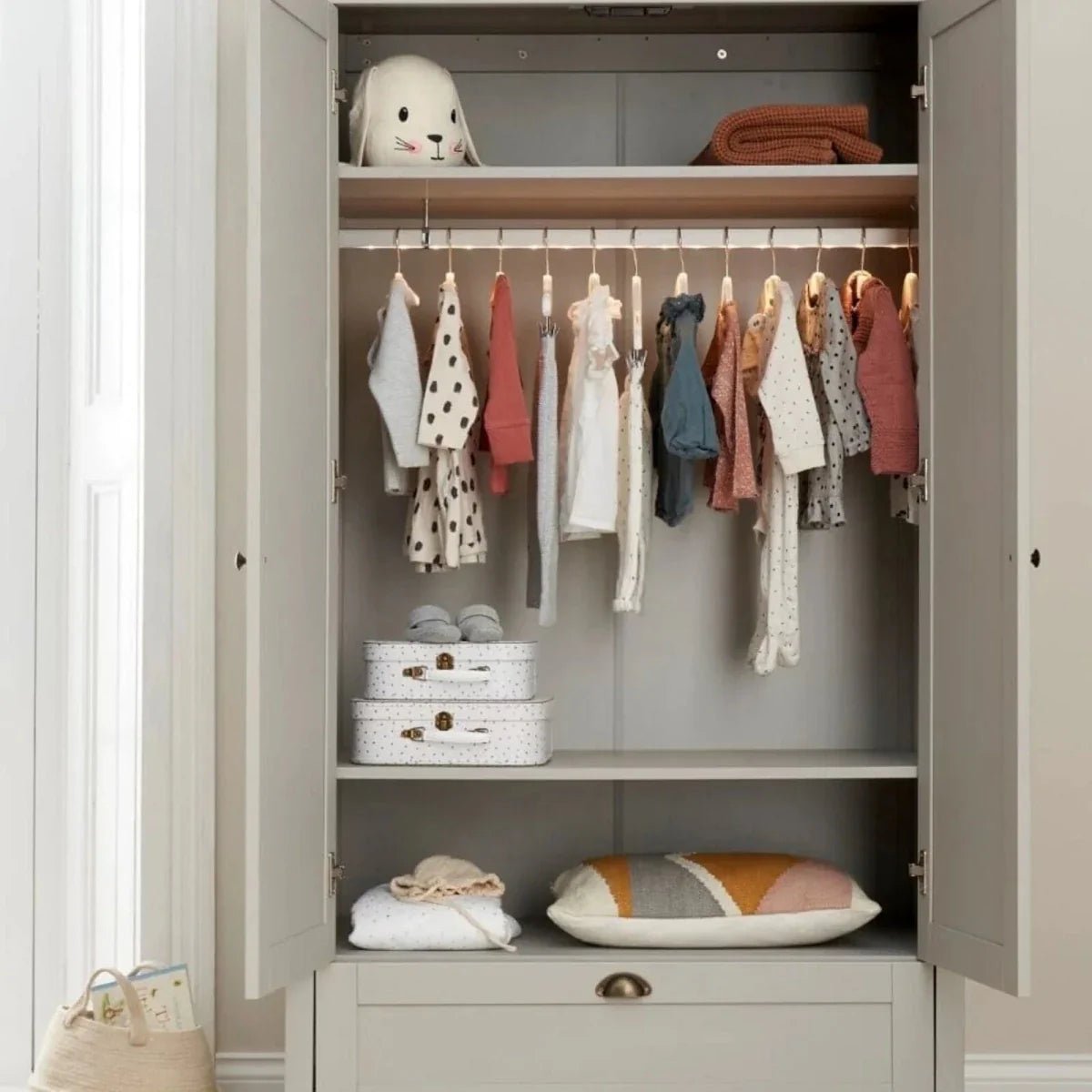 Tutti Bambini Verona 3 pcs Room Set - Dove Grey/Oak | Luxury Home Accessories | Heulog Glow
