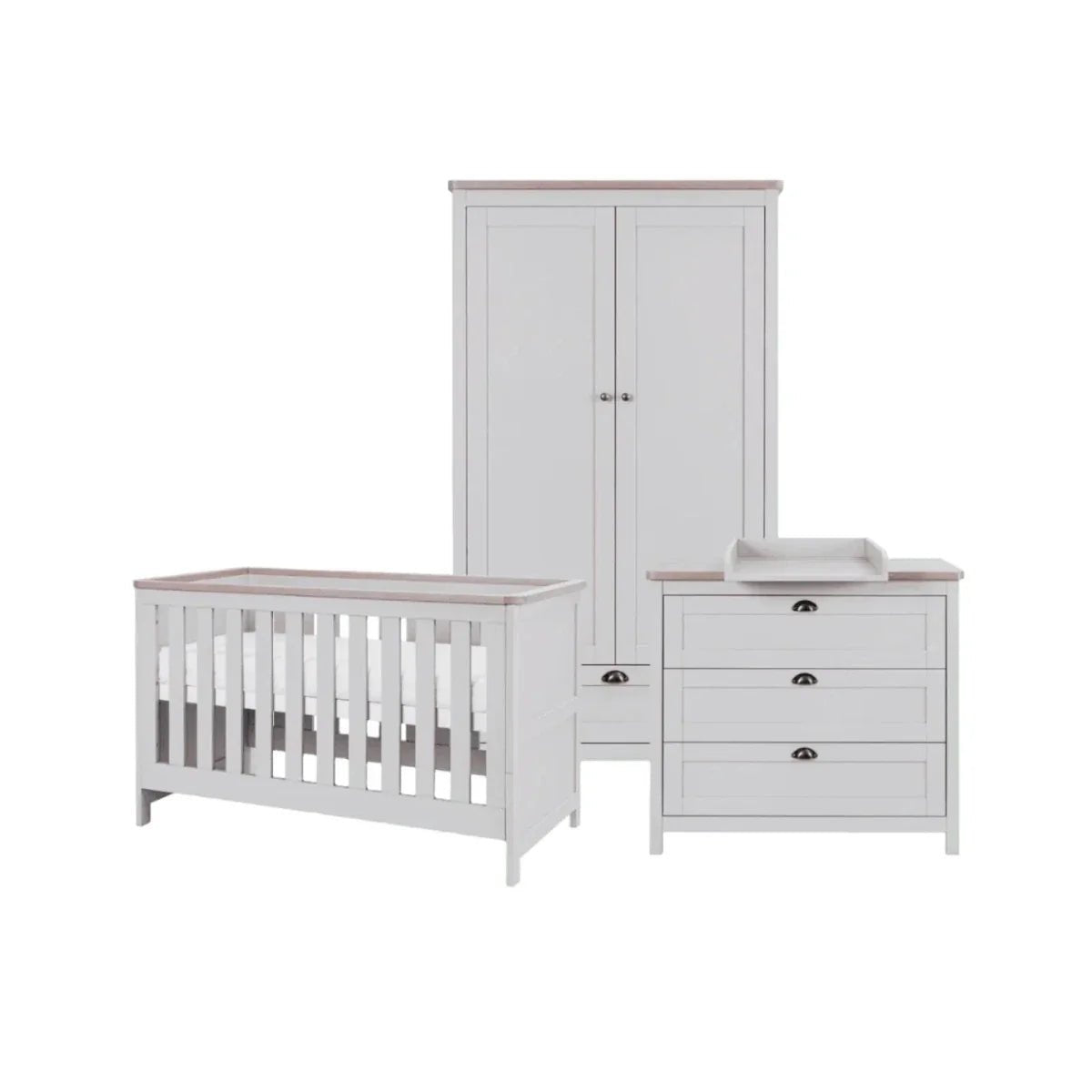 Tutti Bambini Verona 3 pcs Room Set - Dove Grey/Oak | Luxury Home Accessories | Heulog Glow