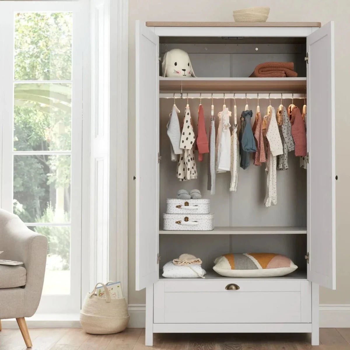 Tutti Bambini Verona 3 pcs Room Set - White/Oak | Luxury Home Accessories | Heulog Glow