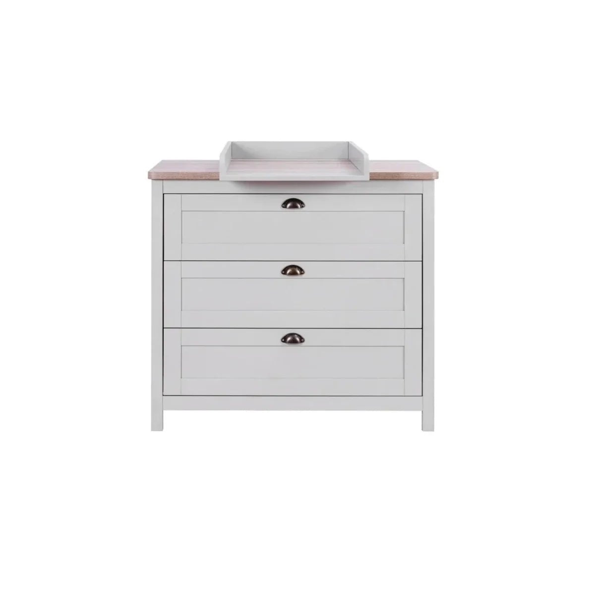 Tutti Bambini Verona Chest Changer - Dove Grey/Oak | Luxury Home Accessories | Heulog Glow