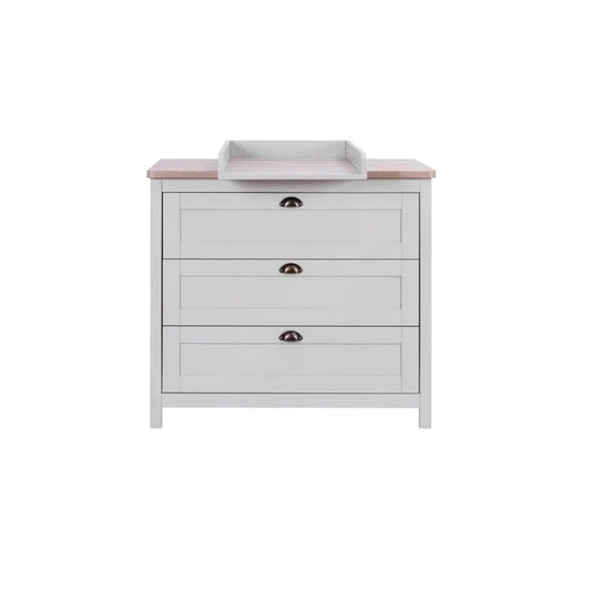 Tutti Bambini Verona Chest Changer - Dove Grey/Oak | Luxury Home Accessories | Heulog Glow