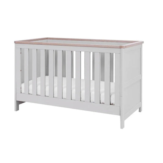 Tutti Bambini Verona Cot Bed - Dove Grey/Oak | Luxury Home Accessories | Heulog Glow