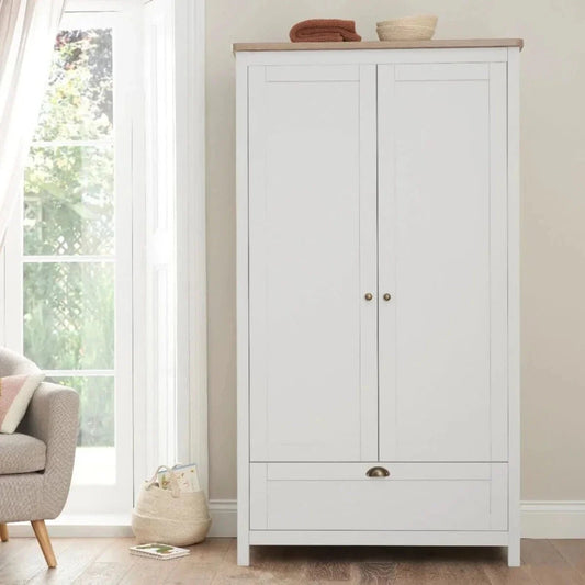 Tutti Bambini Verona Wardrobe - White/Oak | Luxury Home Accessories | Heulog Glow