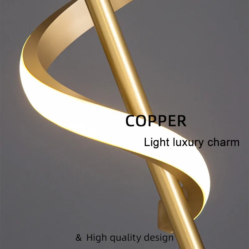 Twisted LED Wall Light - Black & Gold Options for Living Room | Luxury Home Accessories | Heulog Glow