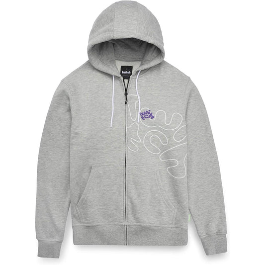 Twitch Zip Up Hoodie Gray, Full-Zip Hooded Sweatshirt, Top Hoodie