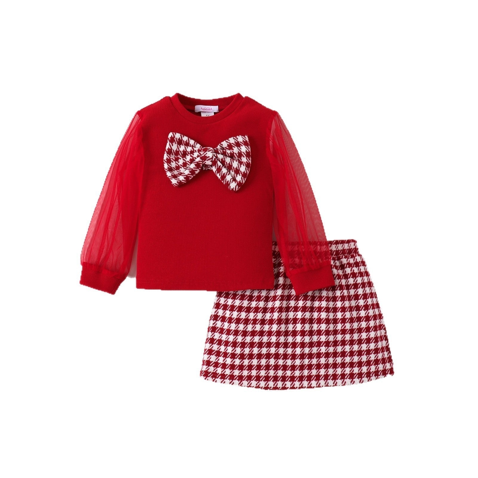 Two-piece Bow Children's Clothing With Long Skirt | Luxury Home Accessories | Heulog Glow