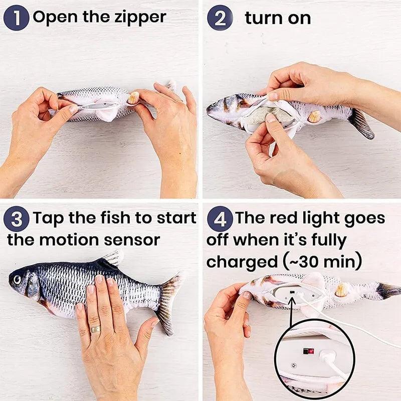 Ultimate Flopping Fish Cat Toy | Luxury Home Accessories | Heulog Glow
