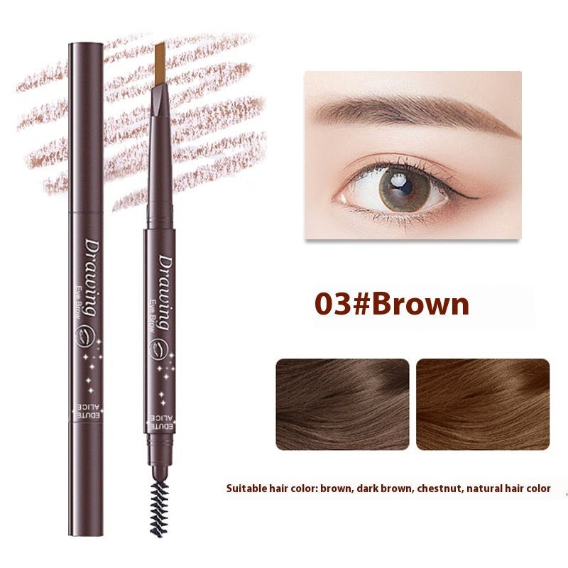 Ultra-fine Triangle Double-headed Eyebrow Pencil Automatic Rotation | Luxury Home Accessories | Heulog Glow