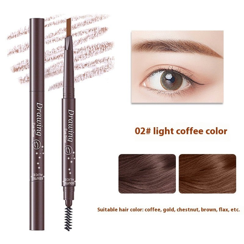 Ultra-fine Triangle Double-headed Eyebrow Pencil Automatic Rotation | Luxury Home Accessories | Heulog Glow