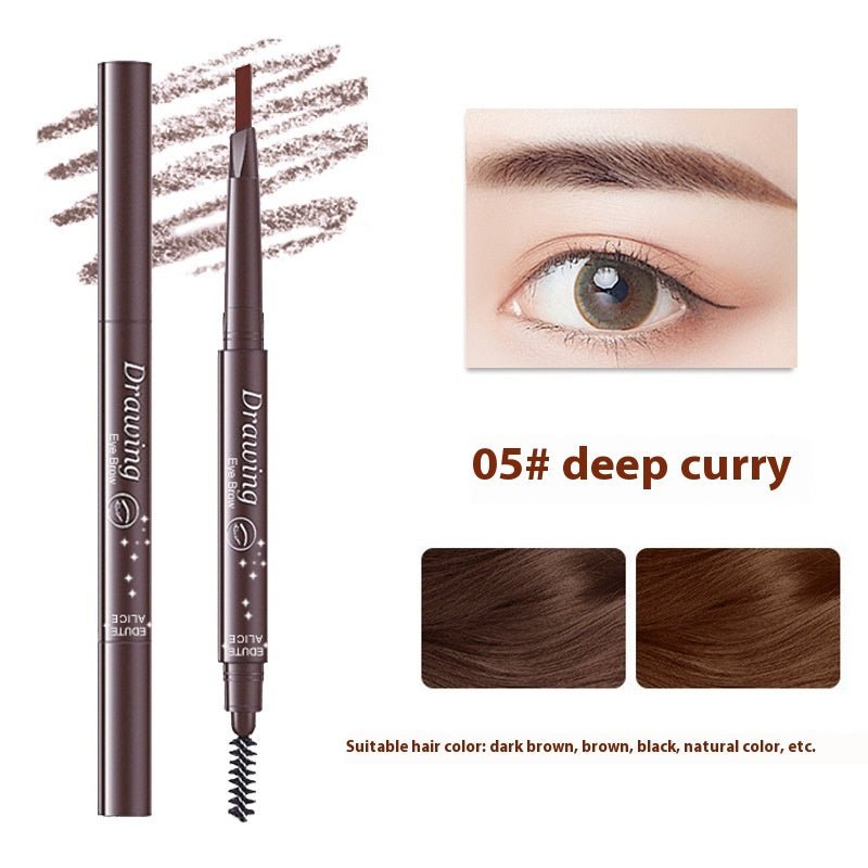 Ultra-fine Triangle Double-headed Eyebrow Pencil Automatic Rotation | Luxury Home Accessories | Heulog Glow