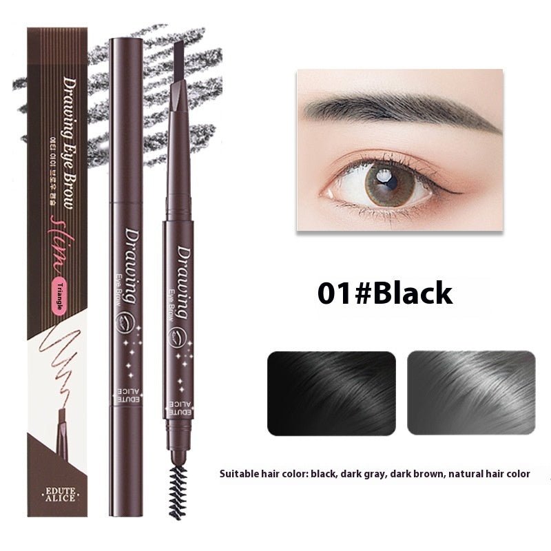 Ultra-fine Triangle Double-headed Eyebrow Pencil Automatic Rotation | Luxury Home Accessories | Heulog Glow