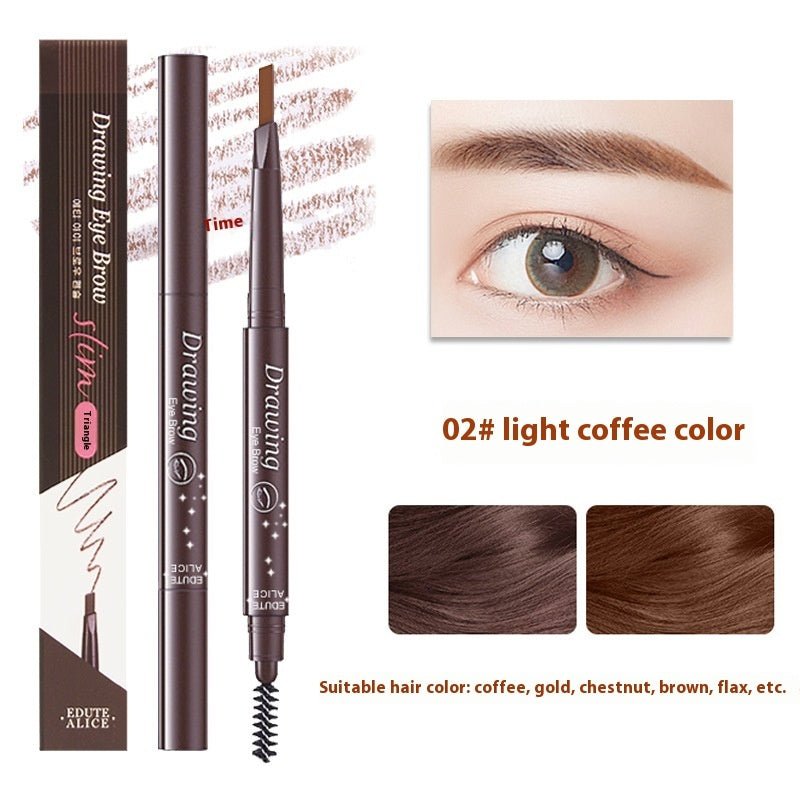 Ultra-fine Triangle Double-headed Eyebrow Pencil Automatic Rotation | Luxury Home Accessories | Heulog Glow