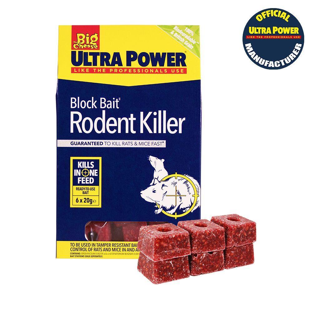Ultra Power Block Bait Rodent Kill 6x20g | Luxury Home Accessories | Heulog Glow