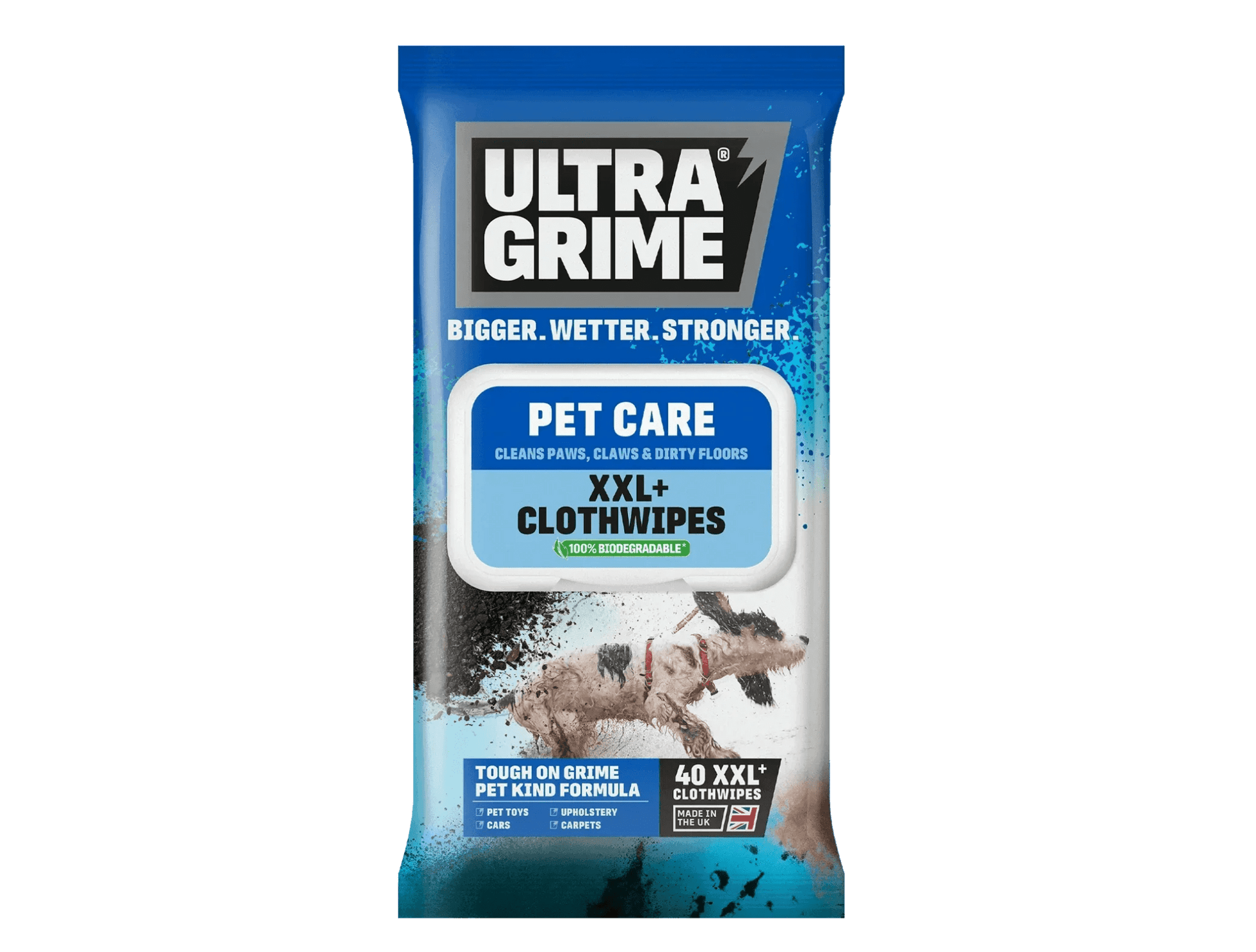 UltraGrime XXL Pet Care Clothwipes 40pk | Luxury Home Accessories | Heulog Glow