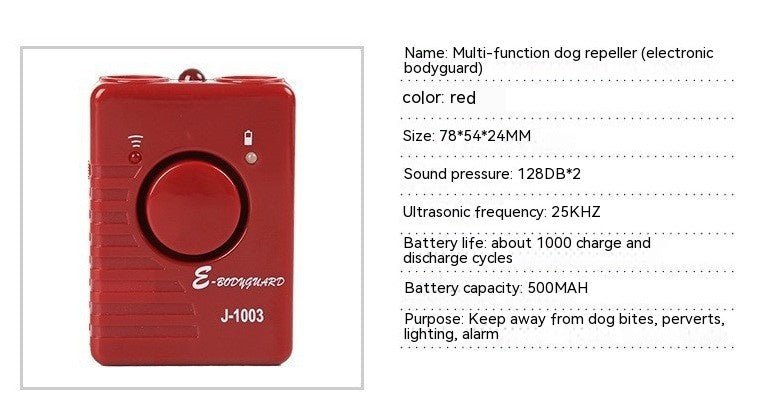 Ultrasonic Dog Dispeller Anti-dog Bite Personal Alarm Flashlight | Luxury Home Accessories | Heulog Glow