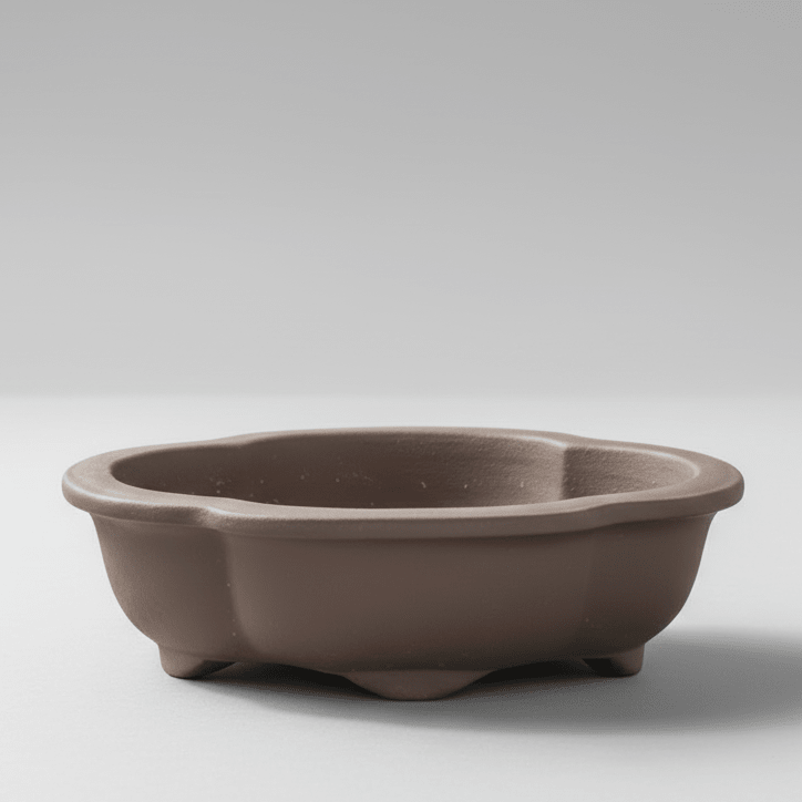 Unglazed Bonsai Pot Floral | 18cm x 15cm x 4cm | YB1122 | Luxury Home Accessories | Heulog Glow
