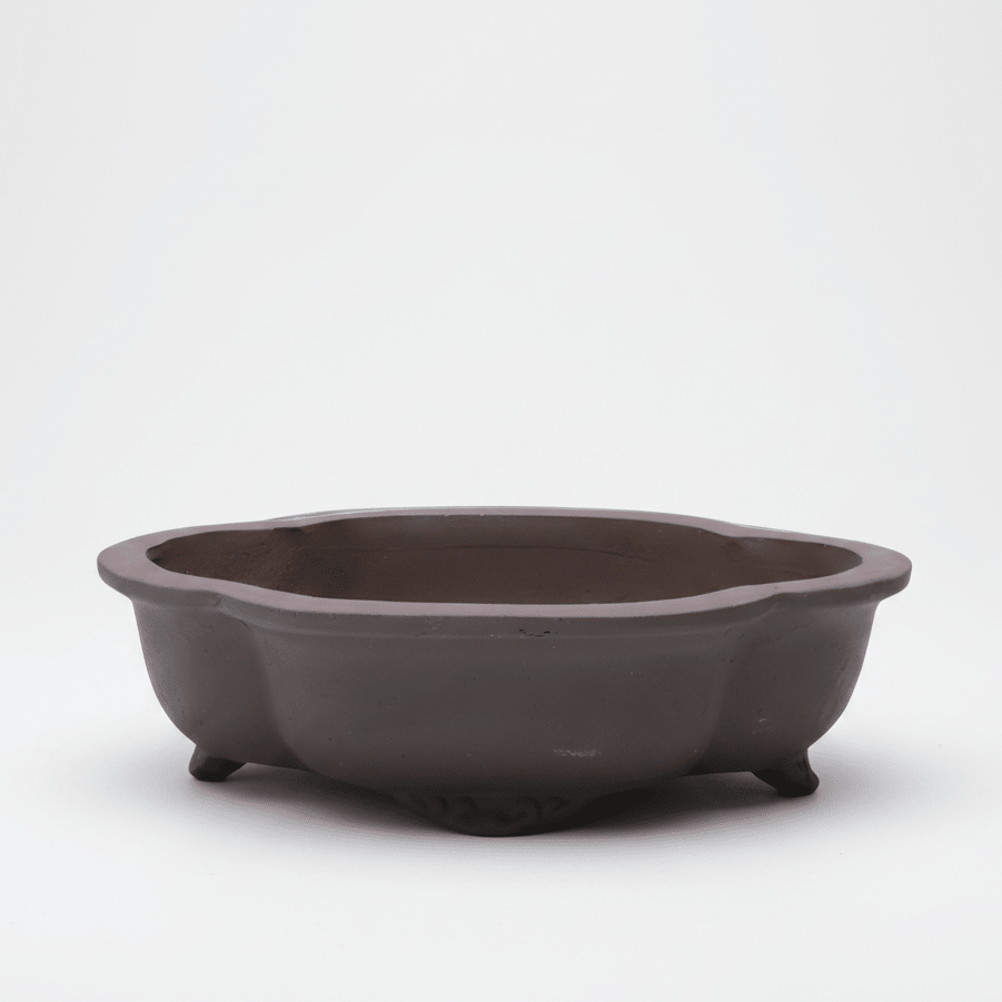 Unglazed Bonsai Pot Floral | 26cm x 21cm x 6cm | YB1129 | Luxury Home Accessories | Heulog Glow