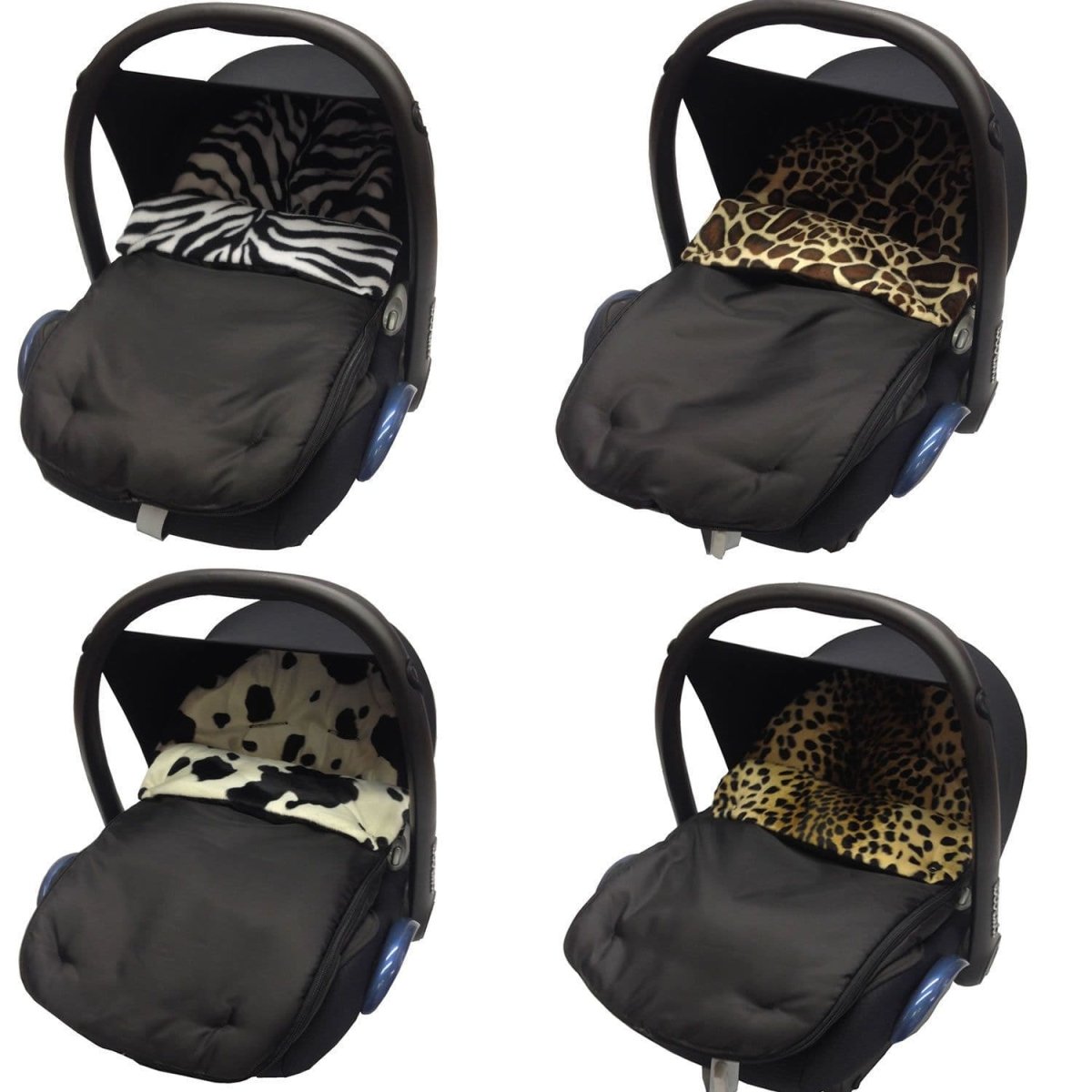 Universal Animal Print Car Seat Footmuff / Cosy Toes - Fits All 3 And 5 Point Harnesses - Fits All Models | Luxury Home Accessories | Heulog Glow