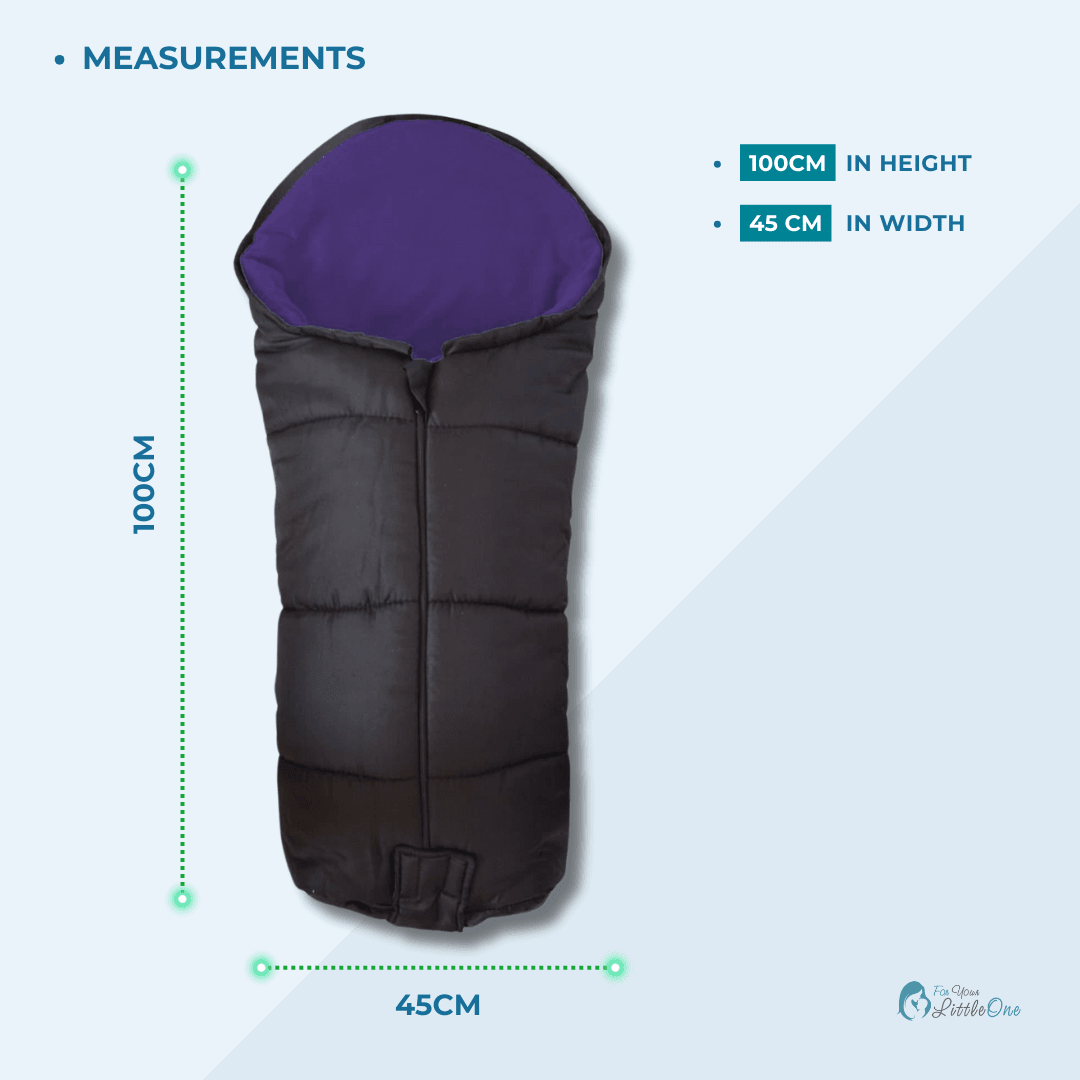 Universal Deluxe Pushchair Footmuff / Cosy Toes - Fits All Pushchairs / Prams And Buggies | Luxury Home Accessories | Heulog Glow