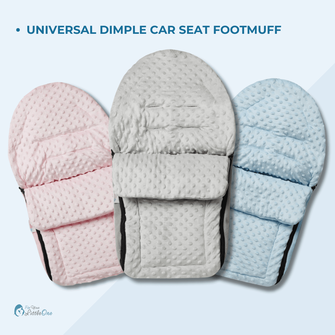 Universal Dimple Car Seat Footmuff / Cosy Toes - Fits All 3 And 5 Point Harnesses | Luxury Home Accessories | Heulog Glow