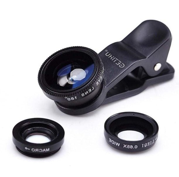 Universal Fisheye Lens 3 in 1 Mobile Phone Clip Lenses Fish | Luxury Home Accessories | Heulog Glow