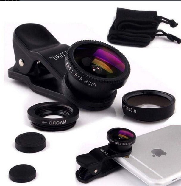 Universal Fisheye Lens 3 in 1 Mobile Phone Clip Lenses Fish | Luxury Home Accessories | Heulog Glow