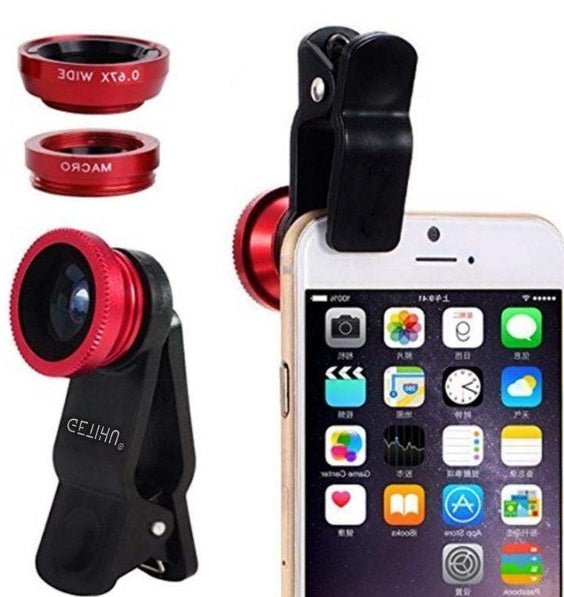 Universal Fisheye Lens 3 in 1 Mobile Phone Clip Lenses Fish | Luxury Home Accessories | Heulog Glow