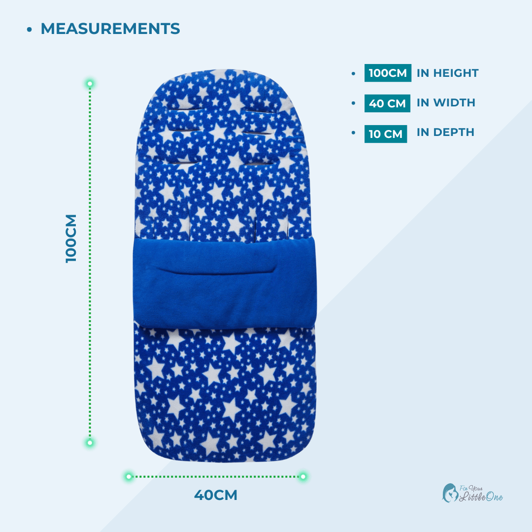 Universal Fleece Pushchair Footmuff / Cosy Toes - Fits All Pushchairs / Prams And Buggies | Luxury Home Accessories | Heulog Glow