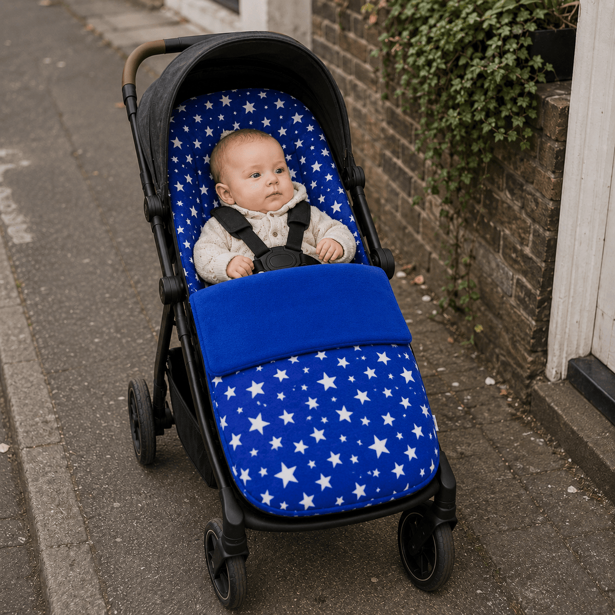 Universal Fleece Pushchair Footmuff / Cosy Toes - Fits All Pushchairs / Prams And Buggies | Luxury Home Accessories | Heulog Glow