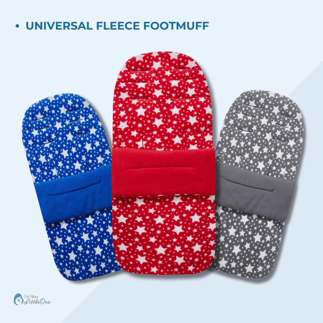 Universal Fleece Pushchair Footmuff / Cosy Toes - Fits All Pushchairs / Prams And Buggies | Luxury Home Accessories | Heulog Glow