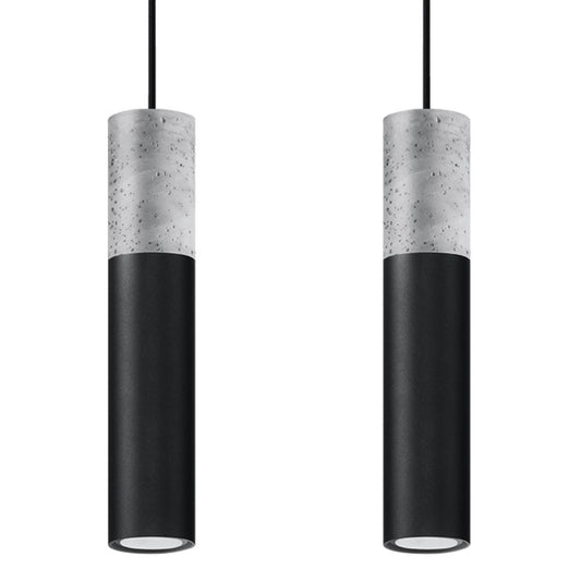Modern Pendant Lamp: Steel & Concrete Design - High Quality, Stylish - Perfect for Any Interior!