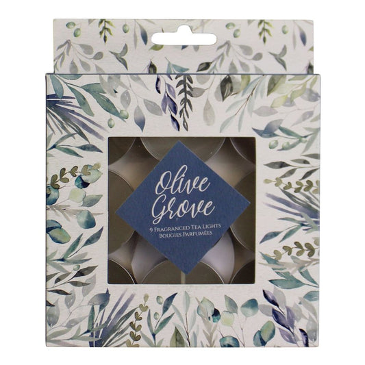 Premium Gift Boxed Olive Grove Fragranced Tealight Candles