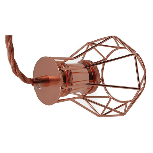 Vintage Industrial Metal Wire Cage Wall Lamp Guard Retro Light Shade Protection